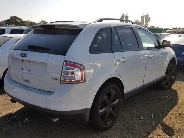 2FMDK38C19BA79407 - 2009 FORD EDGE SEL WHITE photo 4