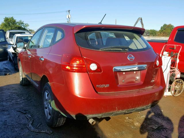 JN8AS5MV3BW296914 - 2011 NISSAN ROGUE S RED photo 3