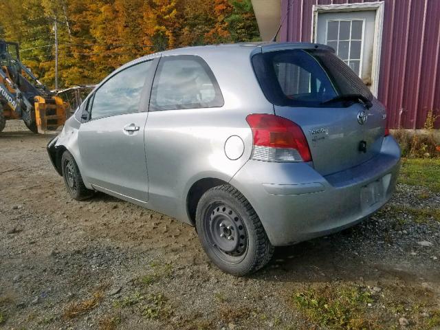 JTDJT4K38B5337418 - 2011 TOYOTA YARIS SILVER photo 3