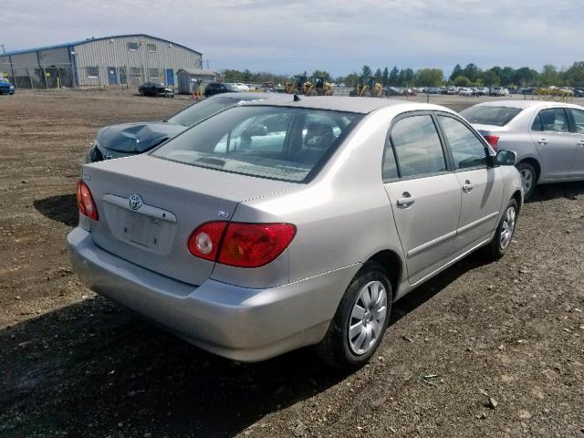 JTDBR32E542043039 - 2004 TOYOTA COROLLA CE SILVER photo 4