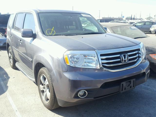 5FNYF4H79FB074991 - 2015 HONDA PILOT EXLN GRAY photo 1