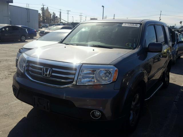 5FNYF4H79FB074991 - 2015 HONDA PILOT EXLN GRAY photo 2