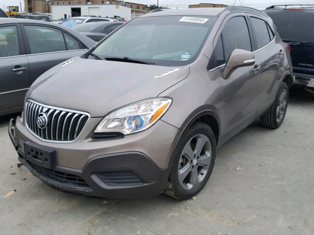 KL4CJASB3EB591901 - 2014 BUICK ENCORE BROWN photo 2