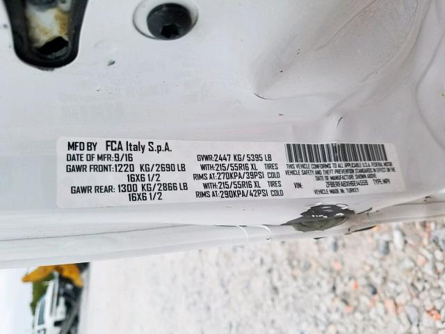 ZFBERFAT3G6B45540 - 2016 RAM PROMASTER 白色 照片 10