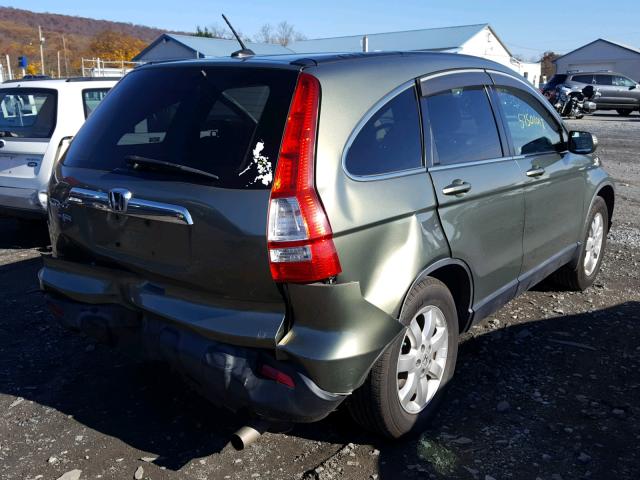 JHLRE48767C051970 - 2007 HONDA CR-V EXL GREEN photo 4