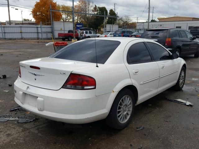 1C3EL56R84N184892 - 2004 CHRYSLER SEBRING LX WHITE photo 4