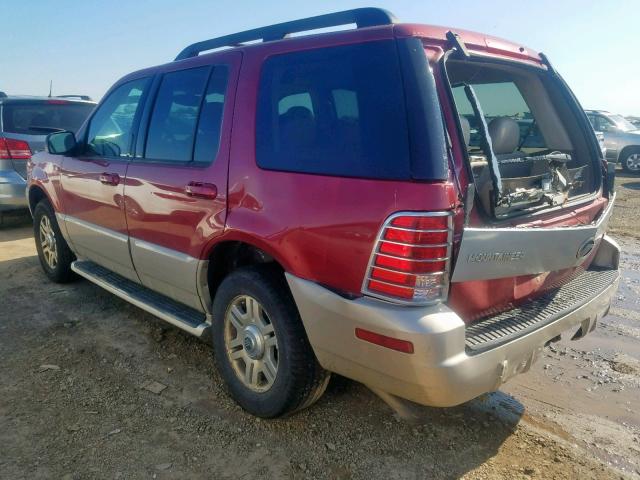 4M2ZU86K75ZJ18501 - 2005 MERCURY MOUNTAINEE RED photo 3