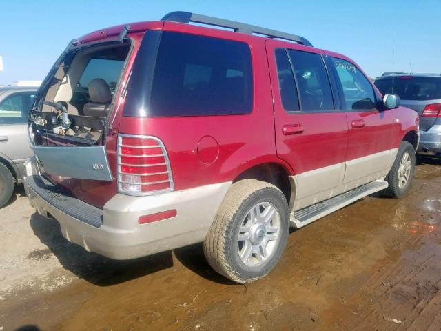 4M2ZU86K75ZJ18501 - 2005 MERCURY MOUNTAINEE RED photo 4