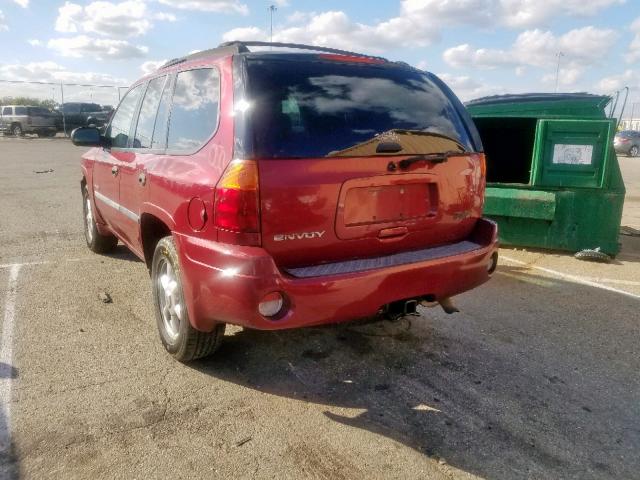 1GKDT13S962263259 - 2006 GMC ENVOY RED photo 3