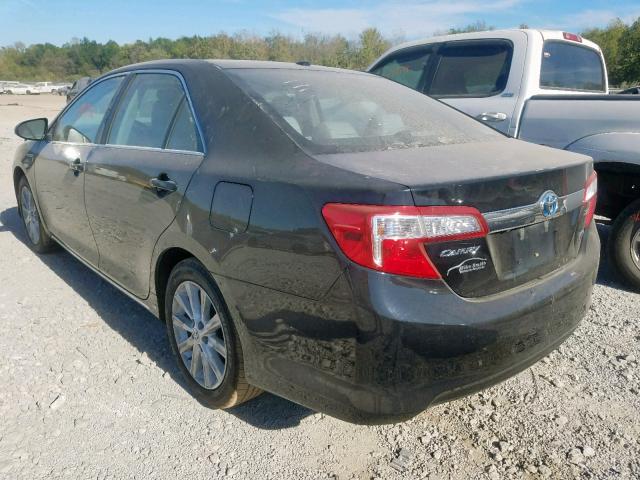 4T1BD1FK0CU041250 - 2012 TOYOTA CAMRY HYBR BLACK photo 3