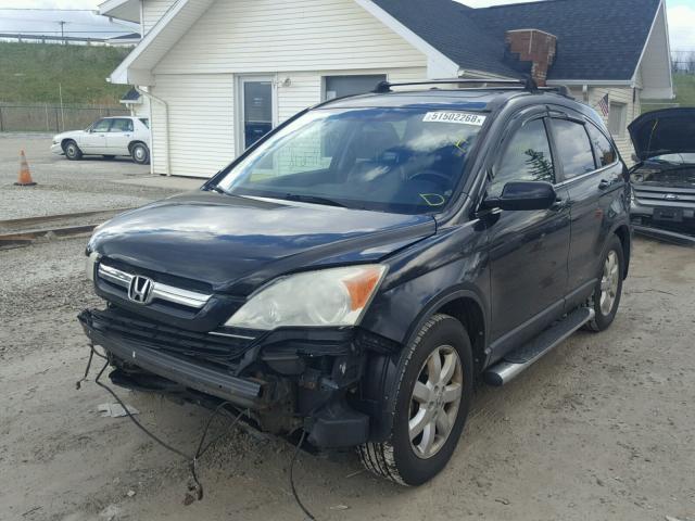 5J6RE48797L015004 - 2007 HONDA CR-V EXL BLACK photo 2