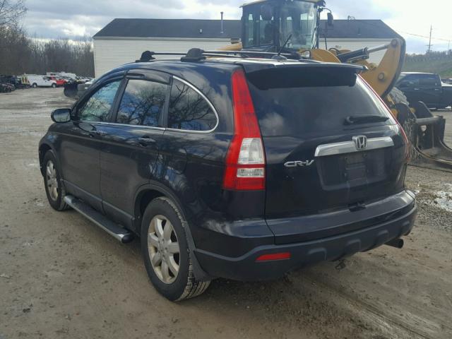 5J6RE48797L015004 - 2007 HONDA CR-V EXL BLACK photo 3