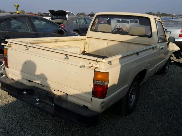 JT4RN50R7H0246141 - 1987 TOYOTA PICKUP 1/2 YELLOW photo 4