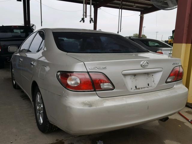 JTHBF30G030132216 - 2003 LEXUS ES 300 BEIGE photo 3