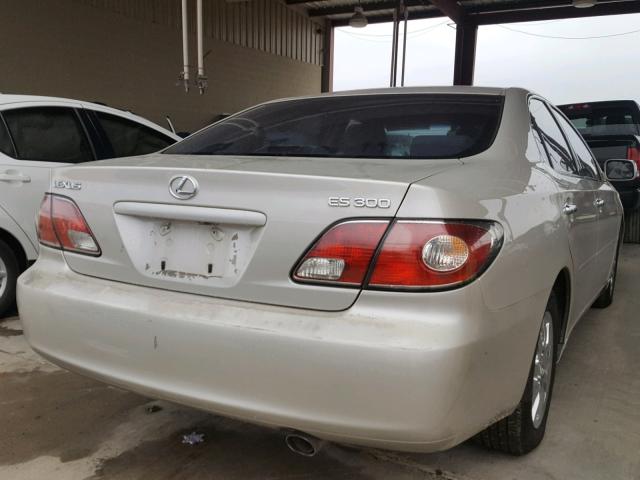 JTHBF30G030132216 - 2003 LEXUS ES 300 BEIGE photo 4