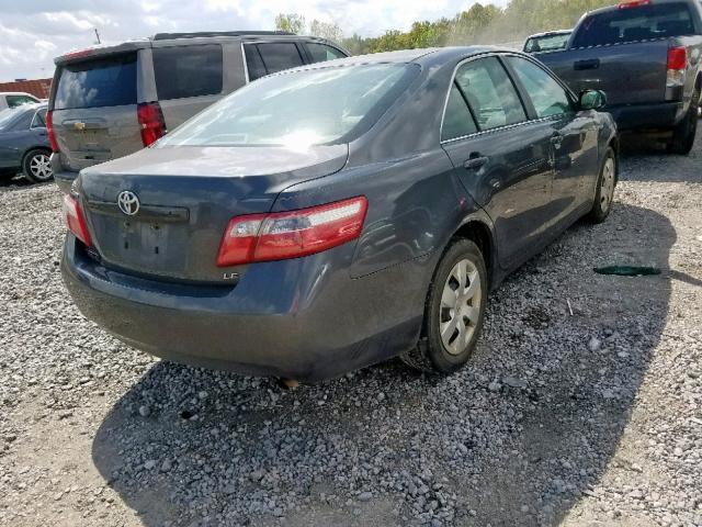 4T1BE46K27U078286 - 2007 TOYOTA CAMRY CE CHARCOAL photo 4