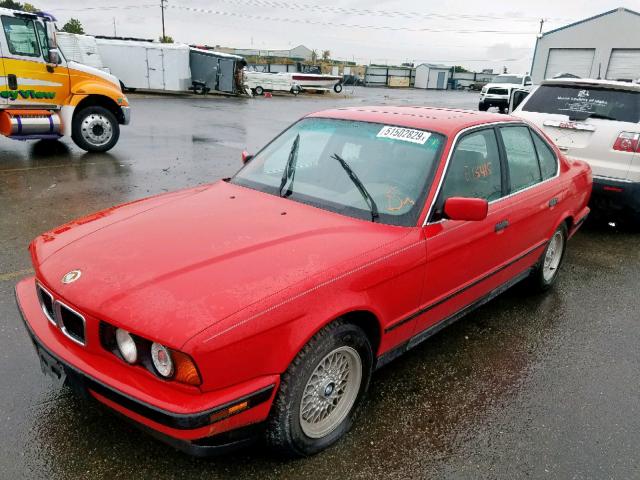 WBAHE232XRGE87323 - 1994 BMW 530 I AUTO RED photo 2