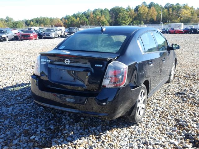 3N1AB6AP1CL659826 - 2012 NISSAN SENTRA 2.0 BLACK photo 4