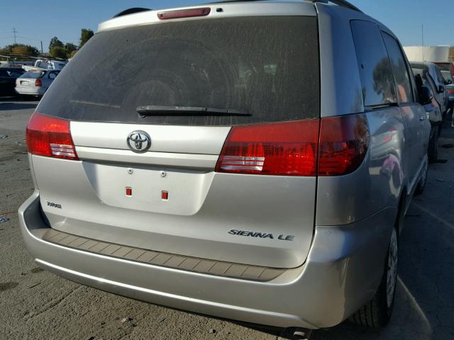 5TDZA23C84S136420 - 2004 TOYOTA SIENNA CE/ GRAY photo 4