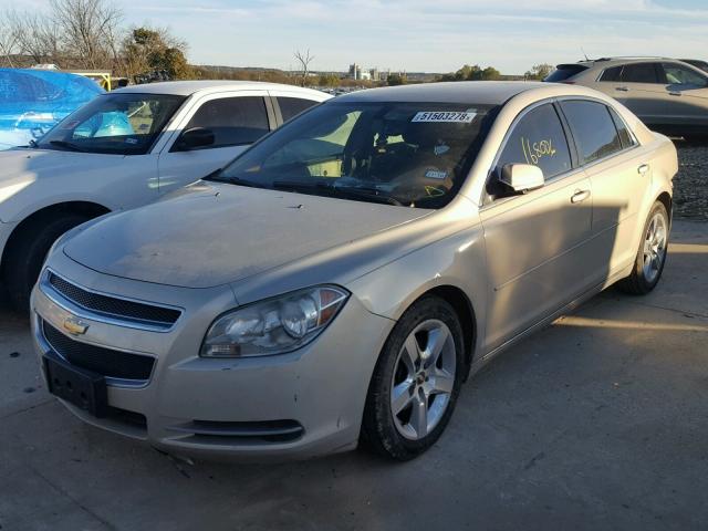 1G1ZC5EB3AF148107 - 2010 CHEVROLET MALIBU 1LT ბეჟი ფოტო 2