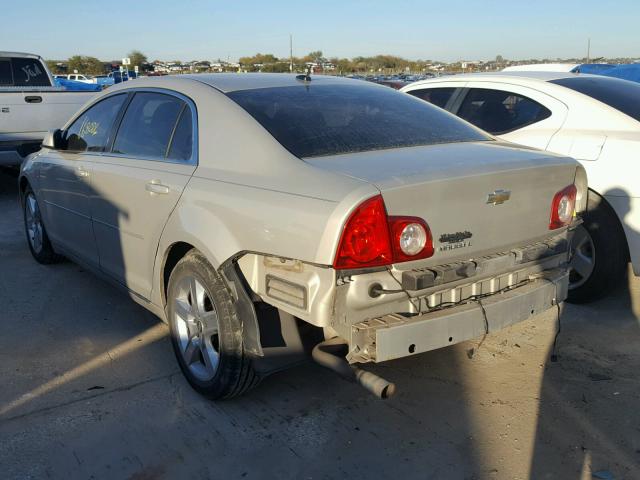 1G1ZC5EB3AF148107 - 2010 CHEVROLET MALIBU 1LT ბეჟი ფოტო 3