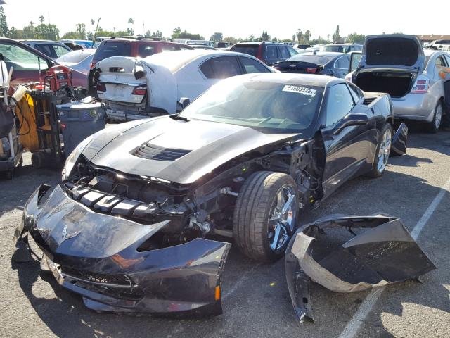 1G1YC2D77E5122533 - 2014 CHEVROLET CORVETTE S GRAY photo 2