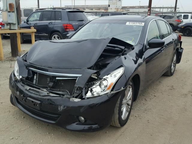 JN1CV6APXDM724213 - 2013 INFINITI G37 BASE BLACK photo 2