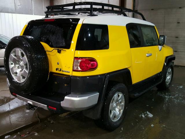 JTEBU11F670016800 - 2007 TOYOTA FJ CRUISER YELLOW photo 4