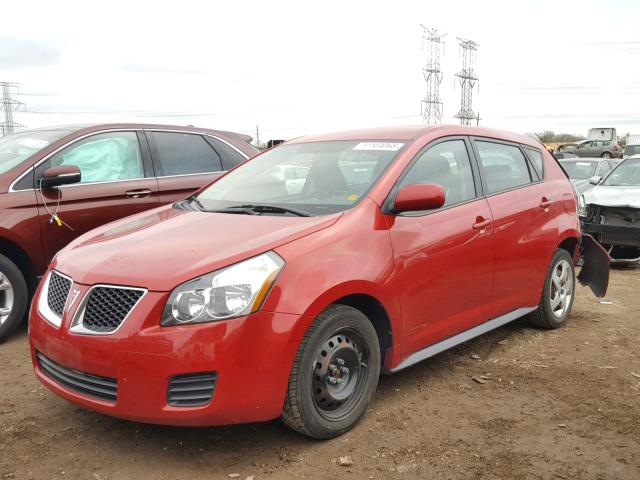 5Y2SP67899Z410890 - 2009 PONTIAC VIBE RED photo 2