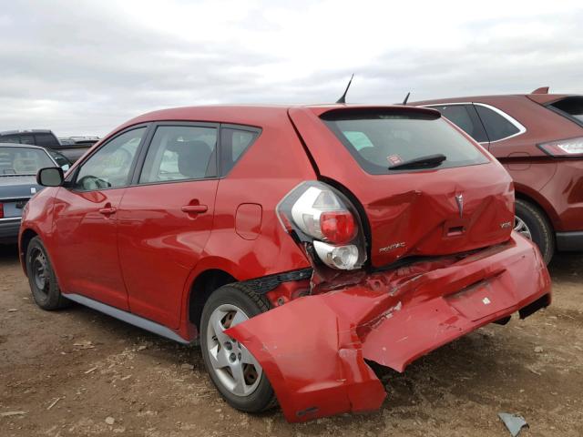 5Y2SP67899Z410890 - 2009 PONTIAC VIBE RED photo 3