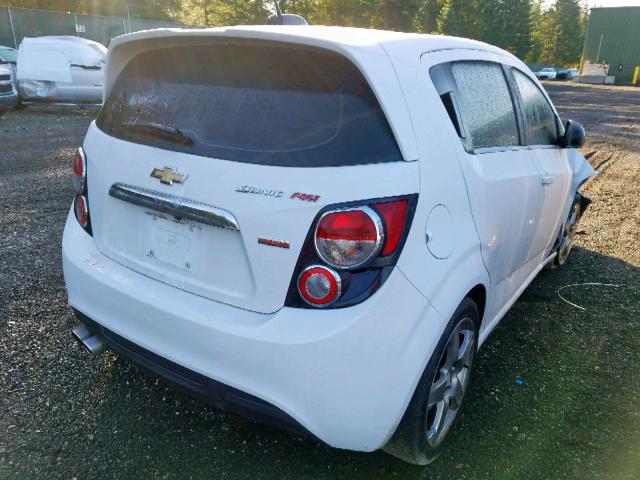 1G1JG6SBXG4112883 - 2016 CHEVROLET SONIC RS WHITE photo 4