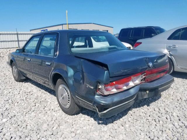 1G4AG54N2N6433662 - 1992 BUICK CENTURY SP GREEN photo 3