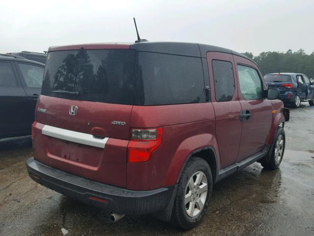 5J6YH2G75AL000080 - 2010 HONDA ELEMENT EX RED photo 4