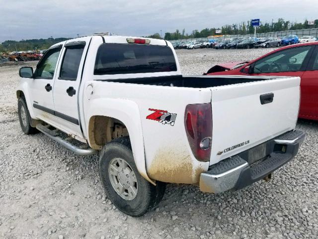 1GCDT136348140131 - 2004 CHEVROLET COLORADO WHITE photo 3