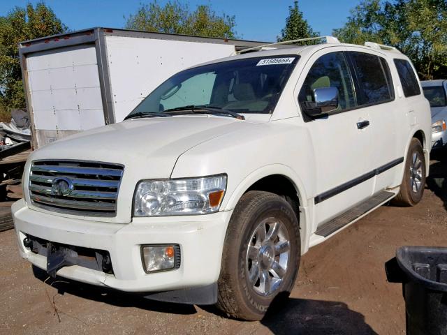 5N3AA08C95N806657 - 2005 INFINITI QX56 WHITE photo 2