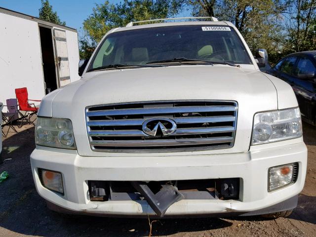 5N3AA08C95N806657 - 2005 INFINITI QX56 WHITE photo 9