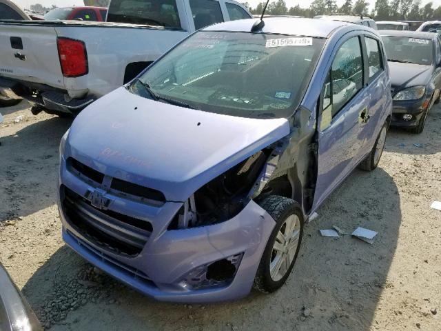 KL8CB6S91FC745314 - 2015 CHEVROLET SPARK LS PURPLE photo 2