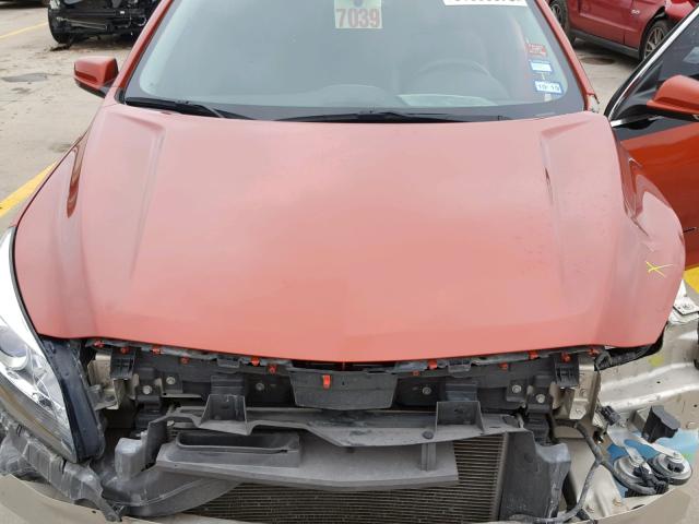 1G11C5SL6FF309762 - 2015 CHEVROLET MALIBU 1LT ORANGE photo 7