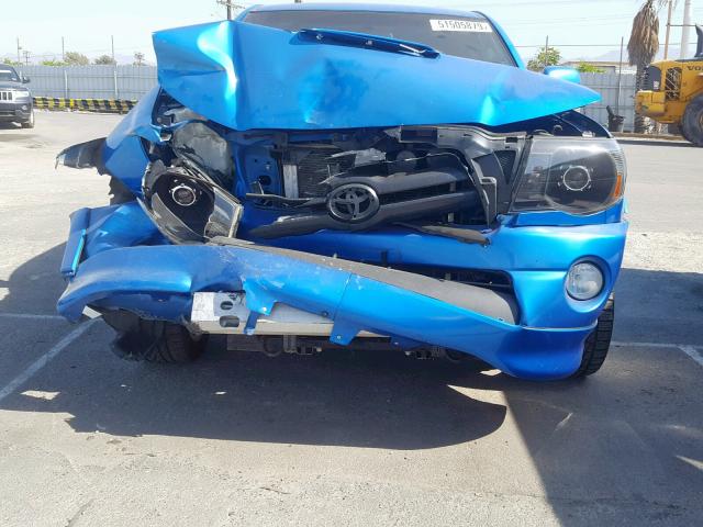 5TETU22N77Z442600 - 2007 TOYOTA TACOMA X-R BLUE photo 9