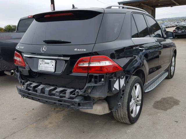 4JGDA5HB4CA028086 - 2012 MERCEDES-BENZ ML 350 4MA BLACK photo 4