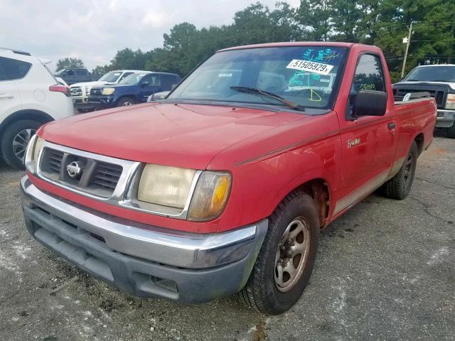 1N6DD21S2YC320042 - 2000 NISSAN FRONTIER X RED photo 2