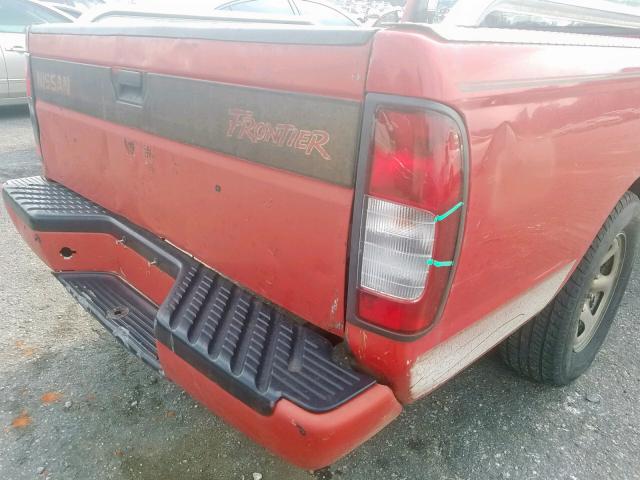 1N6DD21S2YC320042 - 2000 NISSAN FRONTIER X RED photo 9