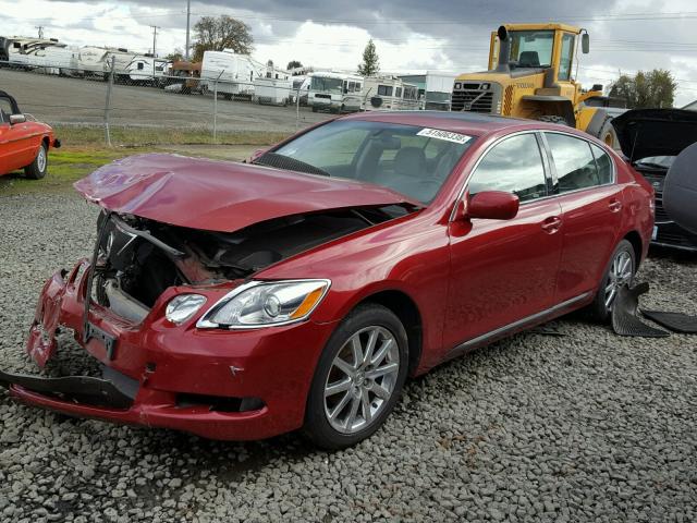 JTHCH96S560002868 - 2006 LEXUS GS GENERAT RED photo 2