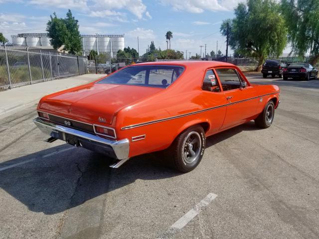 0000113271W246404 - 1971 CHEVROLET NOVA ORANGE photo 4