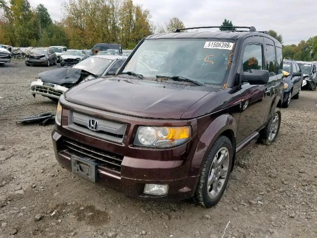 5J6YH18917L010396 - 2007 HONDA ELEMENT SC BROWN photo 2