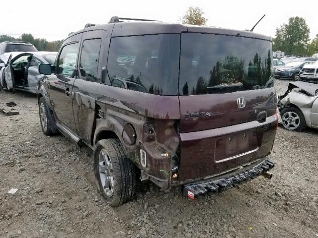 5J6YH18917L010396 - 2007 HONDA ELEMENT SC BROWN photo 3