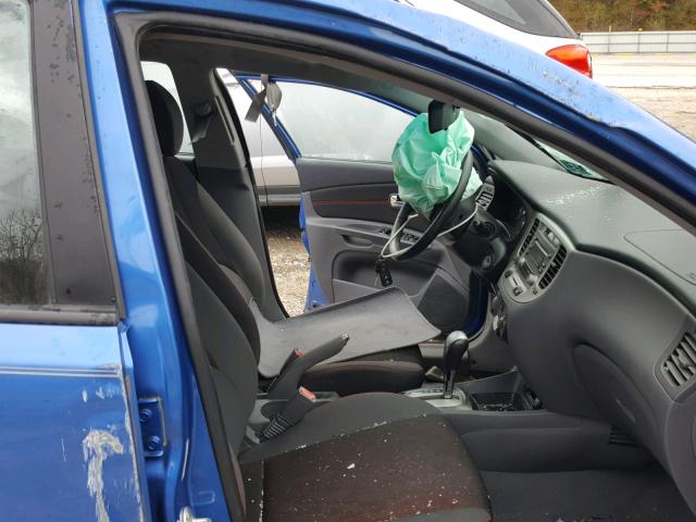 KNADE163886336835 - 2008 KIA RIO 5 SX BLUE photo 5