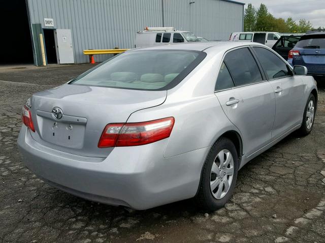 4T4BE46KX8R018571 - 2008 TOYOTA CAMRY CE SILVER photo 4