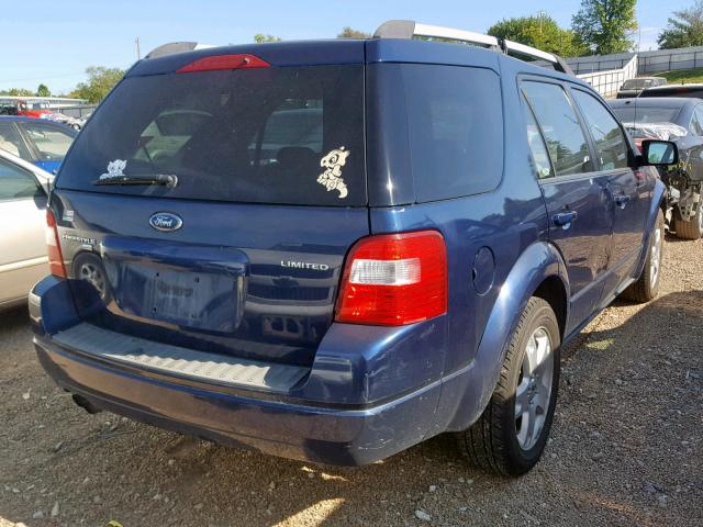 1FMDK06135GA55628 - 2005 FORD FREESTYLE BLUE photo 4