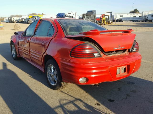 1G2NF52F52C108980 - 2002 PONTIAC GRAND AM S RED photo 3